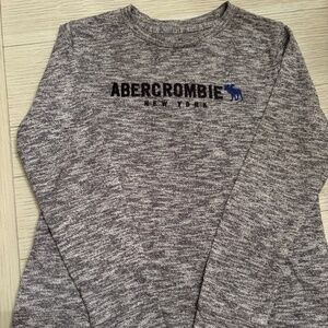 Abercrombie Kids Long-Sleeve Shirt – Size 9/10 – Heather Gray